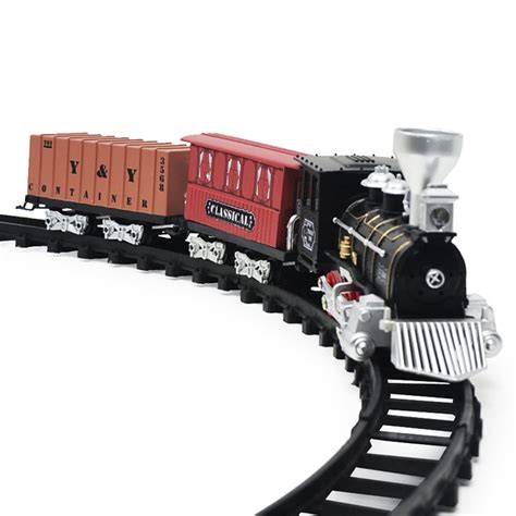 Gaole Battery Operated Railway Classical Freight Train Water Steam ...