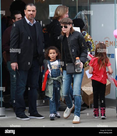 Ellen Pompeo holds her daughter Stella's hand as they leave a birthday ...