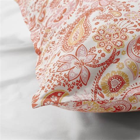 RODGERSIA pillowcase, pink/white, 50x80 cm (20x31") - IKEA