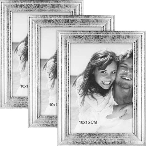 3x fotolijsten 10 x 15 cm voor de mooiste foto's - stijlvolle fotolijst - lijst voor... | bol.com