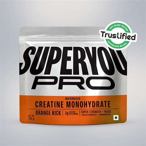 Creatine Monohydrate 112g - Orange Kick – SuperYou