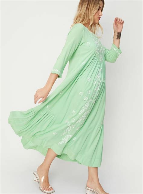 Buy Women Embroidered Maxi Dress Online at just Rs. 1899.0 ...