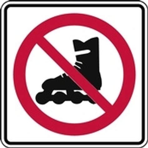 Buy RC-10 No In-Line Skating Sign | Traffic Control Signs
