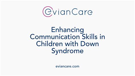 Speech Therapy For Supporting Communication In Children With Down ...