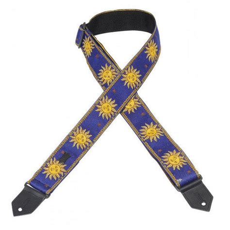 Buy Levys M8SUN-BLU Jacquard Weave Sun Design 2inch Guitar Strap Online ...