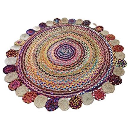 Buy Sameer Handloom Braided Jute Doormats Pik by Pik 4 X 4 Feet ...