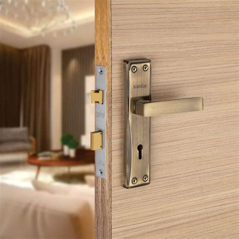 Metal Matte Door Handle Spring - Set Of 2 Piece, Black : Amazon.in ...