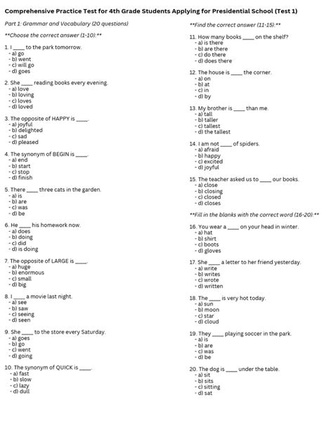 Image result for Class 4 Knowledge Test Practice BC