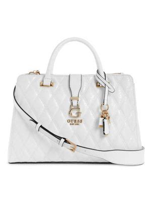 Buy Guess White Adi Society Satchel Bag Online