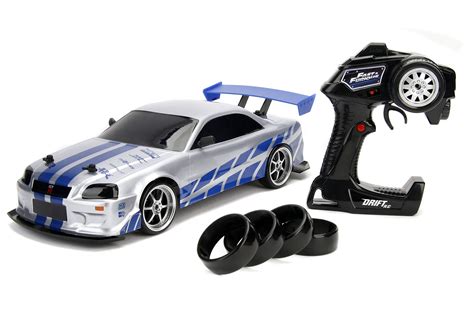 Jada Toys Fast & Furious Brian's Nissan Skyline GT-R (BN34) Drift Power Slide RC Radio Remote ...