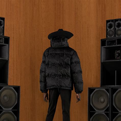 黑色超级双G帆布夹克 | GUCCI® 香港