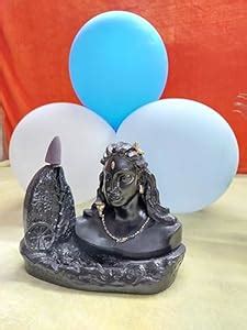 Buy Adiyogi Matte Black Dhyana Mudra Idol Fountain with 10 Smoke ...