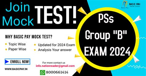 Mock Test for PSs Group B Exam 2024