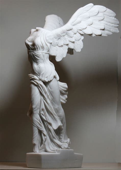 Winged Nike Victory of Samothrace Cast Marble Greek Statue Sculpture 14 ...