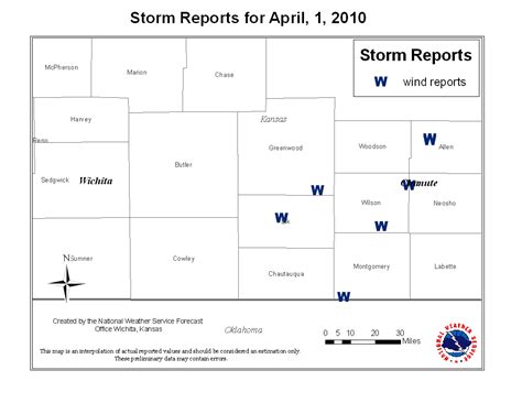 Early April straight line winds