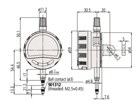 543-710B Mitutoyo | Mitutoyo 543-710BMetric Plunger Digital Indicator ...