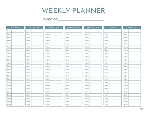 Printable Calendars Weekly