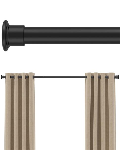 Amazon.com: Tension Curtain Rod By EZFurni,123-160 Inches, Heavy Duty ...