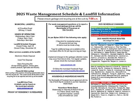 Image result for Waste Collection Schedule
