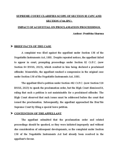 Daljit Singh's Case-Section 174A IPC - SUPREME COURT CLARIFIES SCOPE OF ...
