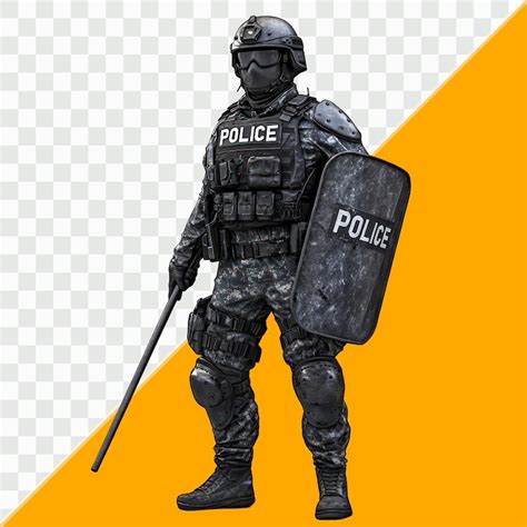 Swat police officer with shield | Premium AI-generated PSD