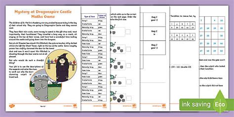 Mystery at Dragonspire Castle Maths Game Australian Version