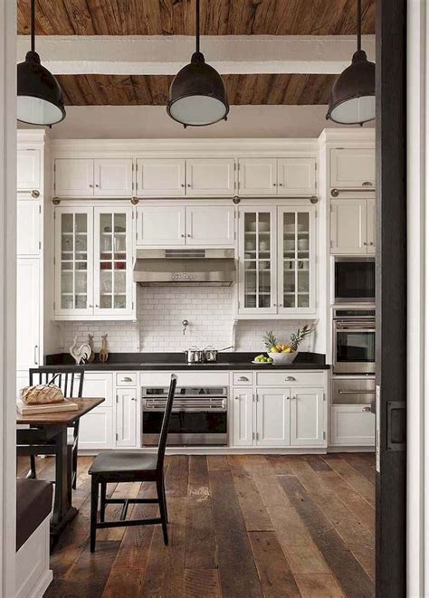 48 Awesome Farmhouse Kitchen Cabinet Design Ideas You Should Know That