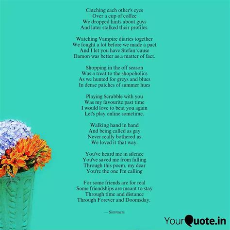 Catching each other's eye... | Quotes & Writings by Simmi Singh | YourQuote