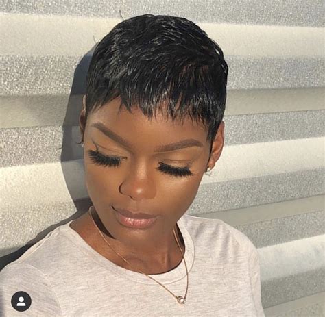 Pintrest | @MyaMarshall ️ | Short hair black, Short hair styles pixie ...