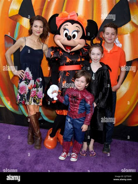 LOS ANGELES - OCT 1: Rebecca Herbst, Ella Bailey Saucedo, Ethan Riley ...
