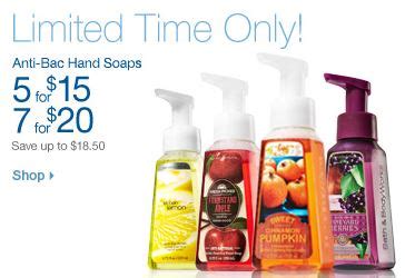 Bath & Body Works: Anti-Bacterial Hand Soap, $2.86 each :: Southern Savers