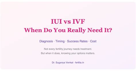 IUI vs IVF: Success Rates, Cost & Which You Need | Fertilia