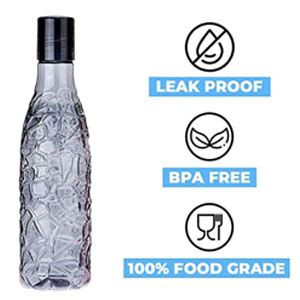 VM BOND Plastic Fridge Water Bottle Set 6 For | Office Bottle | Gym ...