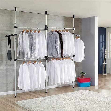 Buy Adjustable Clothes Rack, Floor to Ceiling Closet Garment Hanger ...