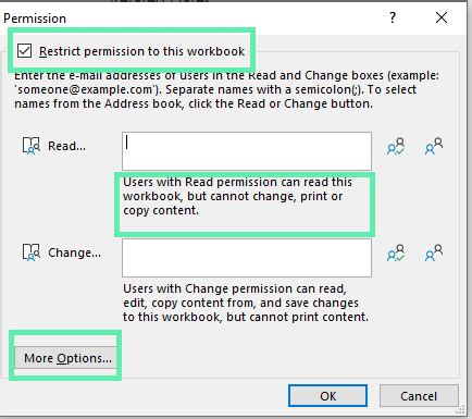 Image result for Protect Workbook Excel