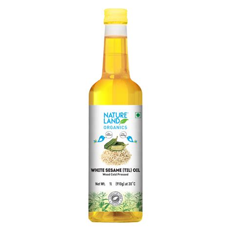 Buy Organic Wood Cold Pressed White Sesame Oil Online (1 Ltr ...