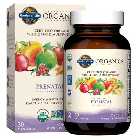 Garden of Life Organics Prenatal Multivitamin, one a day, Certified ...