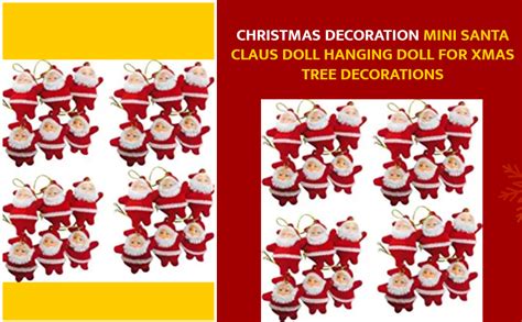 Buy Collectible India Mini Santa Claus Doll Hanging Ornaments for ...