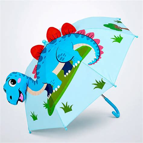 Little Surprise Box 3D Blue Dino Spikes Umbrella Kids | The Mom Store ...