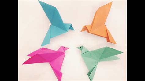 How To Make Origami Birds Step By Step
