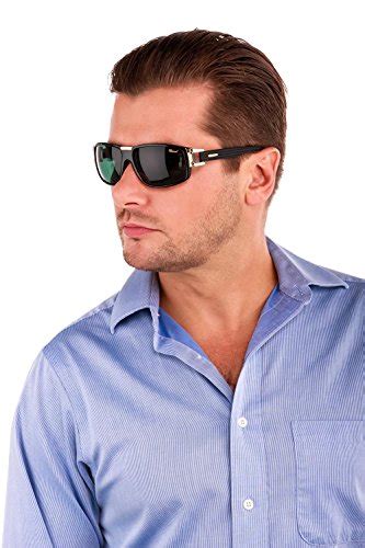 Buy Chopard Rectangle Sunglasses (Black,Kal50337) at Amazon.in