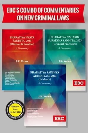 Buy EBC's Combo of Commentaries on New Criminal Laws BNS | BNSS | BSA ...