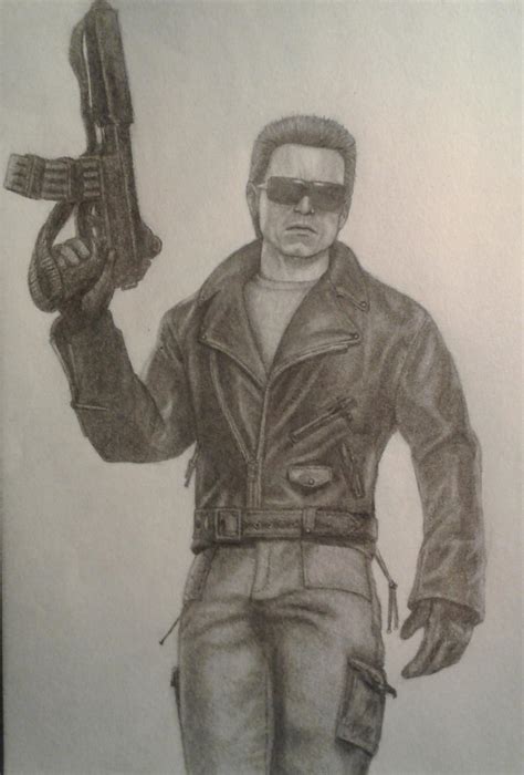 Image result for Terminator Drawing