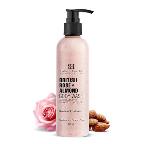 Buy Botanic Hearth British Rose & Almond Body Wash with Shea Butter ...