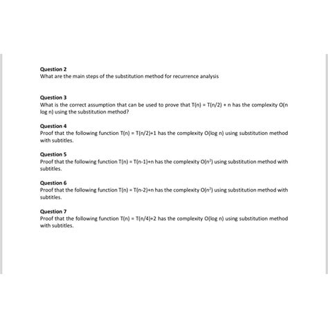 Substitution Method Recurrence 的图像结果