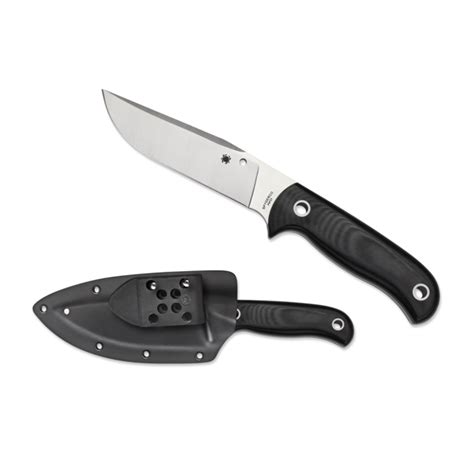 Spyderco Bradley Bowie Fixed Blade Knife PSF27 Steel Plain Edge G10 ...