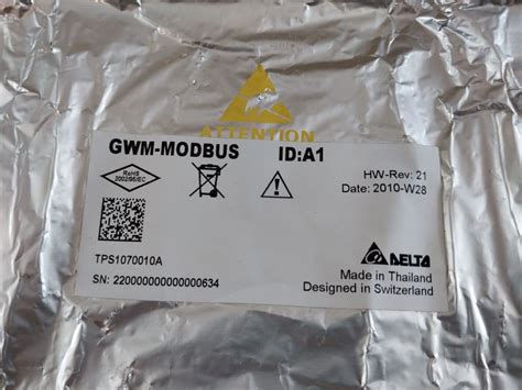 Delta Gwm-modbus 2938019000 Pc Board – Aeliya Marine Tech