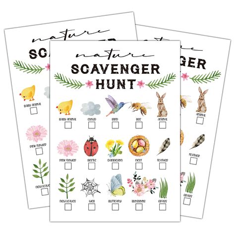 Buy Scavenger Hunt Game, Outdoor Nature Scavenger Hunt, Park Treasure ...