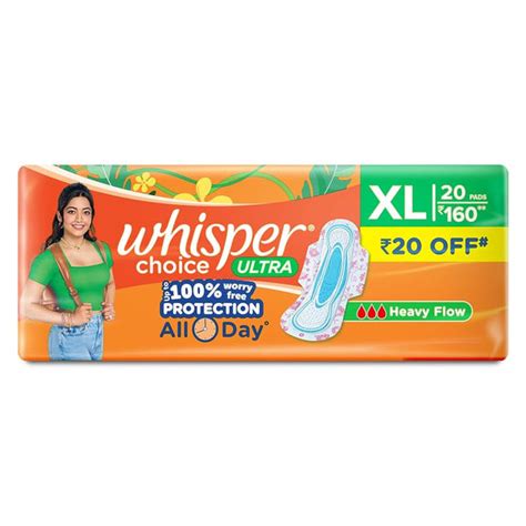 Whisper Choice Ultra XL Sanitary Pads 20 Pcs – fmcg-house