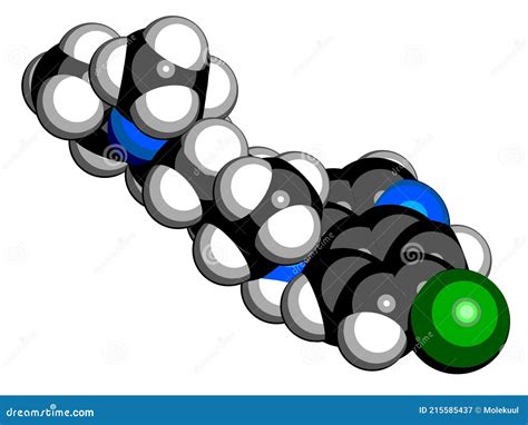 Chloroquine Malaria Drug Molecule. Used To Treat And Prevent Malaria. Also Used For Antiviral ...
